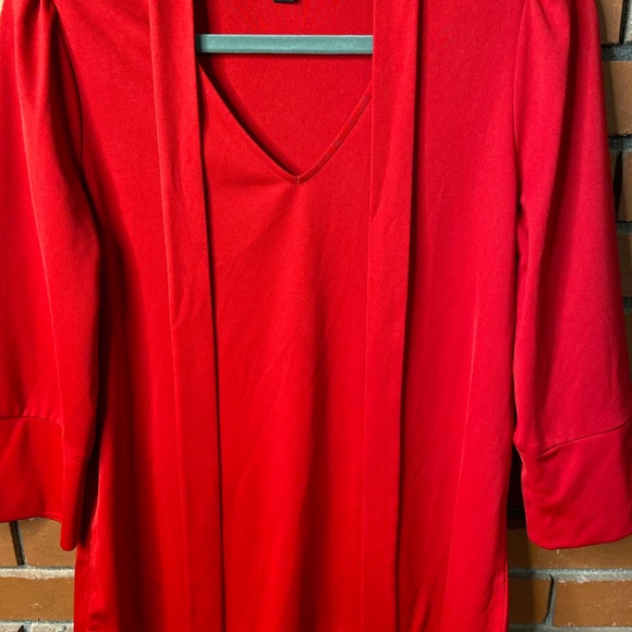 Red Knit Blouse - Picture 2 of 4